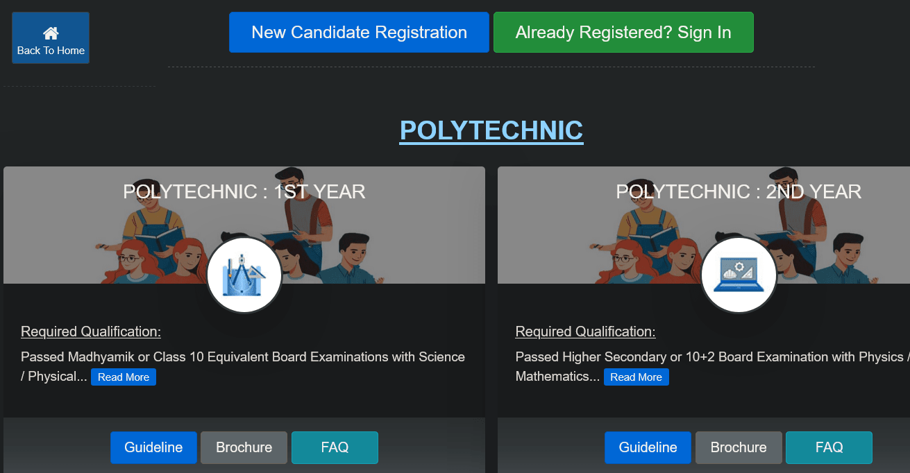 WB Polytechnic Admission 2025: Online Form for 1st & 2nd Year Diploma Courses